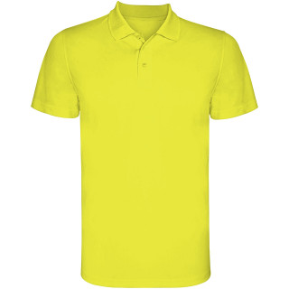 Monzha Sport Poloshirt für Herren, fluor yellow, S