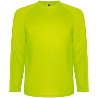 Montecarlo Langarm Sport-Shirt für Männer, fluorgelb, S (fällt aus wie XS)