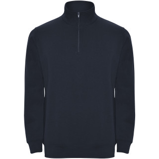 Aneto Pullover mit Viertelreißverschluss, marineblau, S (fällt aus wie XS)