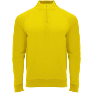 Epiro Half-Zip Sweatshirt Unisex, gelb, S (fällt aus wie XS)