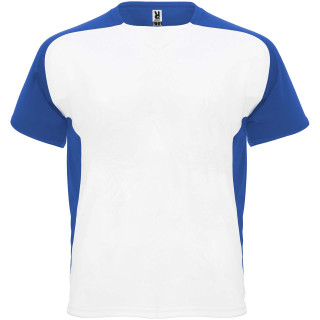 Bugatti T-Shirt Unisex aus recyceltem Material, weiss / royalblau, S
