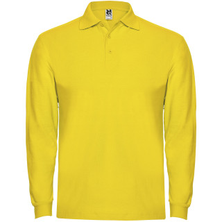 Estrella Langarm Poloshirt für Herren, gelb, S