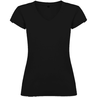 Victoria T-Shirt mit V-Ausschnitt für Damen, schwarz, S