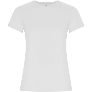 Golden T-Shirt für Damen, weiß, S