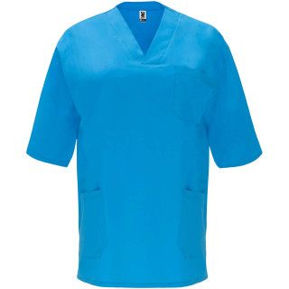 Panacea Kurzärmeliges Arbeitshemd, 160 g/m2, unisex, donau-blau, XS