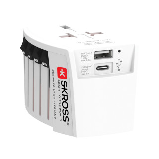SKROSS MUV USB ( 1 USB-C 1 USB-A), weiß