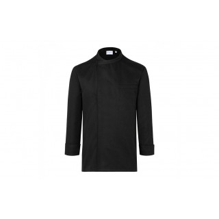 Long-Sleeve Throw-Over Chef Shirt Basic, XS, black