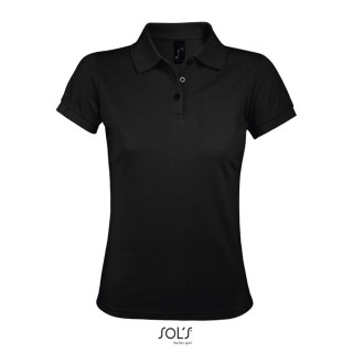 PRIME DAMEN POLO 200g, 3XL, schwarz
