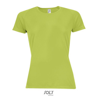 SPORTY DAMEN T-SHIRT  140g, L, apfelgrün