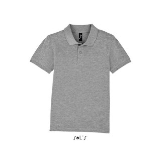 PERFECT KIDS PERFECT KINDER POLO 180g, 4XL, grau-melange 2