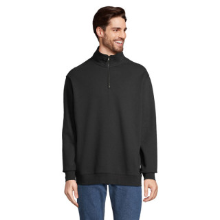 CONRAD Sweater Zip Kragen, 4XL, schwarz
