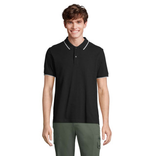 PALERMO POLO-SHIRT, 3XL, schwarz, weiß