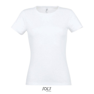 MISS DAMEN T-SHIRT 150g, L, weiß