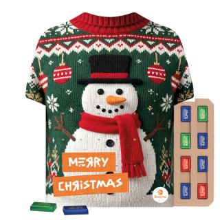 Shape-Adventskalender "Trikot" Eco, Lindt Schokotäfelchen