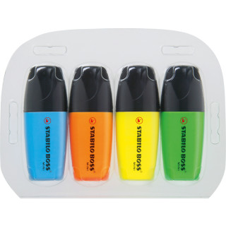 STABILO BOSS MINI 4er-Set Leuchtmarkierer
