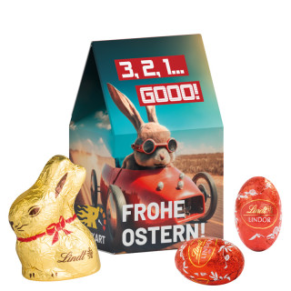 Standbodenbox, Lindt Mini-Eier und Osterhase