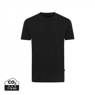 Iqoniq Bryce T-Shirt aus recycelter Baumwolle, schwarz