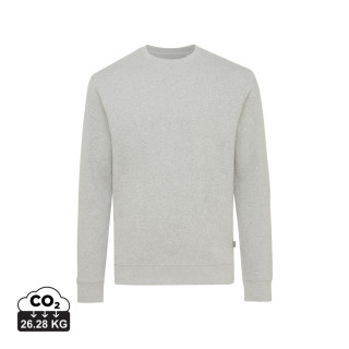 IQONIQ Denali ungefärbt. Rundhals-Sweater aus recycelter BW, heather grey