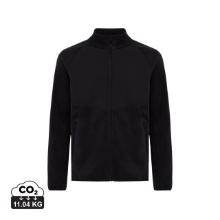 IQONIQ Talung Mikrofleece Jacke aus recyceltem Polyester, schwarz