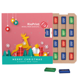Täfelchen-Adventskalender Eco, Lindt Schokotäfelchen