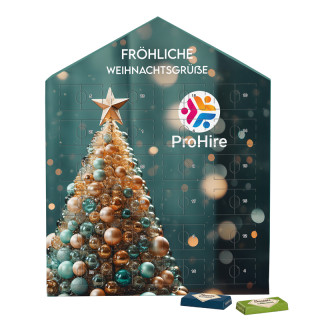 Täfelchen Adventskalender "Haus", Sarotti Schokoladen-Täfelchen
