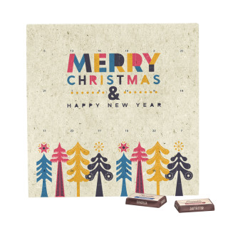 Täfelchen Adventskalender, Graspapier, Sarotti Täfelchen