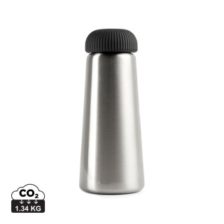 VINGA Erie 450ml Vakuumflasche aus RCS recyceltem Stahl, silber
