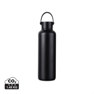 VINGA Baltimore RCS recyc. Edelstahlflasche 600ml, schwarz