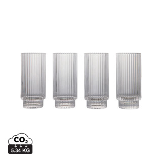 VINGA York Highball, 4-tlg. Set, transparent