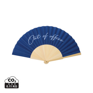 VINGA Out-of-office Handfächer, navy blau, weiß