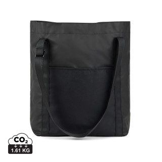 VINGA Livorno Tragetasche aus GRS recyceltem Polyester, schwarz