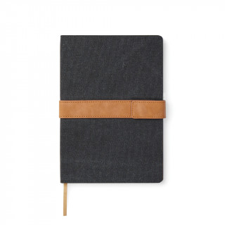 VINGA Bosler Notizbuch aus RCS recyceltem Papier, schwarz