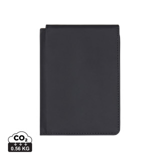 VINGA Baltimore RCS recycelte Polyester-RFID-Reisepasshülle, schwarz
