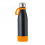 Flasche: schwarz, Ring: orange, Manschette: orange