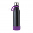 Flasche: schwarz, Ring: violett, Manschette: violett