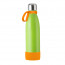 Flasche: hellgrün, Ring: orange, Manschette: orange