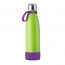 Flasche: hellgrün, Ring: violett, Manschette: violett