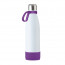 Flasche: weiß, Ring: violett, Manschette: violett