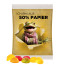 Trolli Fruchtgummi Fußball - Folie, 50 % Papieranteil, weiß
