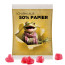 Trolli Fruchtgummi Herz rot - Folie, 50 % Papieranteil, weiß