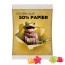 Trolli Fruchtgummi Sterne - Folie, 50 % Papieranteil, weiß