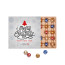 24 Lindt LINDOR Mini Kugeln - Karton, weiß; Papierinlay