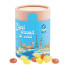 Mini-Bonbons Fruchtmix - kompost. Papierdose; Papieretikett