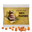 Knabber-Kichererbsen mit Paprika - Folie, 50 % Papieranteil, weiß