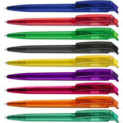 RECYCLED PET PEN transparent Druckkugelschreiber