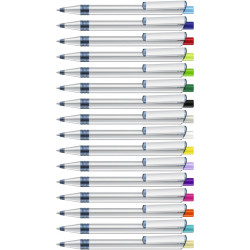 RECYCLED PET PEN ALUMA transparent Druckkugelschreiber