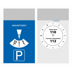 Haftparkscheibe Deutschland 110 x 190 mm