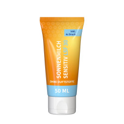 50 ml Tube - Sonnenmilch LSF 30 (sensitiv) - FullbodyPrint 50 ml Tube - Sonnenmilch LSF 30 (sensitiv) - FullbodyPrint