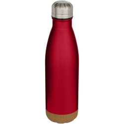 Cove 500 ml doppelwandige, vakuumisolierte Trinkflasche aus Edelstahl mit Korkdetails Cove 500 ml doppelwandige, vakuumisolierte Trinkflasche aus Edelstahl mit Korkdetails