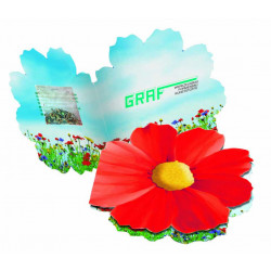 Kärtchen Blume, Klappkärtchen, bunte Blumenmischung, 1-4 c Digitaldruck inklusive Kärtchen Blume, Klappkärtchen, bunte Blumenmischung, 1-4 c Digitaldruck inklusive